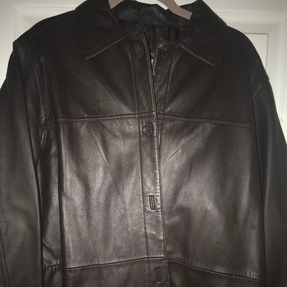 Lamb leather Barn Coat
